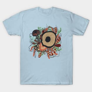 Abstract pop flowers T-Shirt